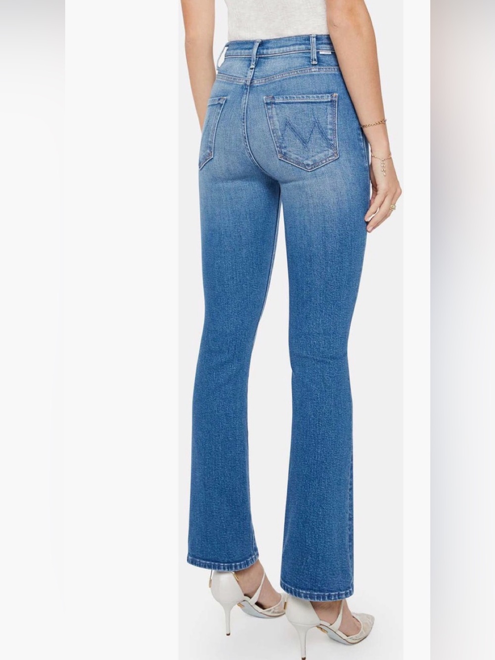 Mother the hustler skimp high waist bootcut jeans
